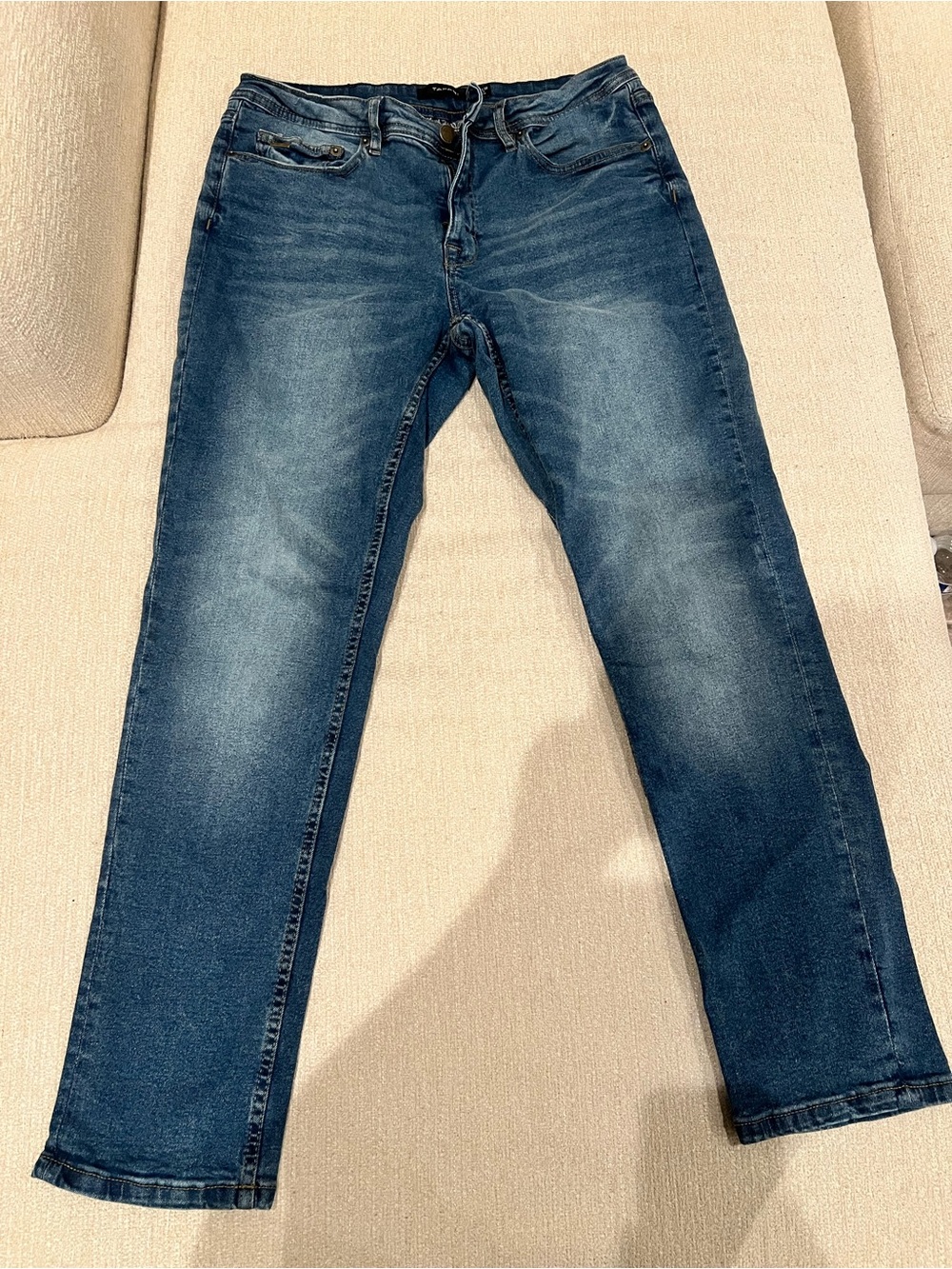 Tahari Men's Dark Blue Straight Jeans 32x30